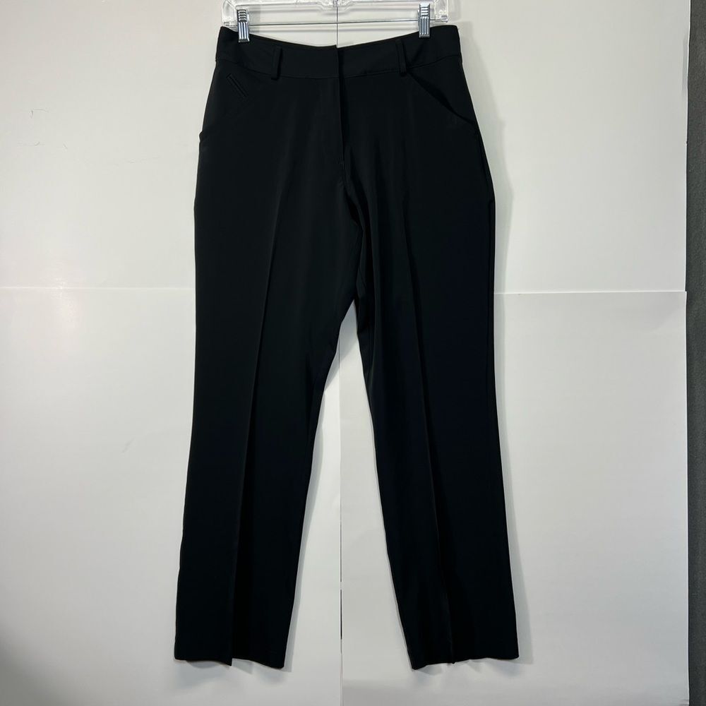 Nwt dri-fit uv Nike Golf Pants Womens Size 6 Black Pleated Cuffed 128618
